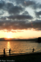 Zonsondergang bij Vancouver